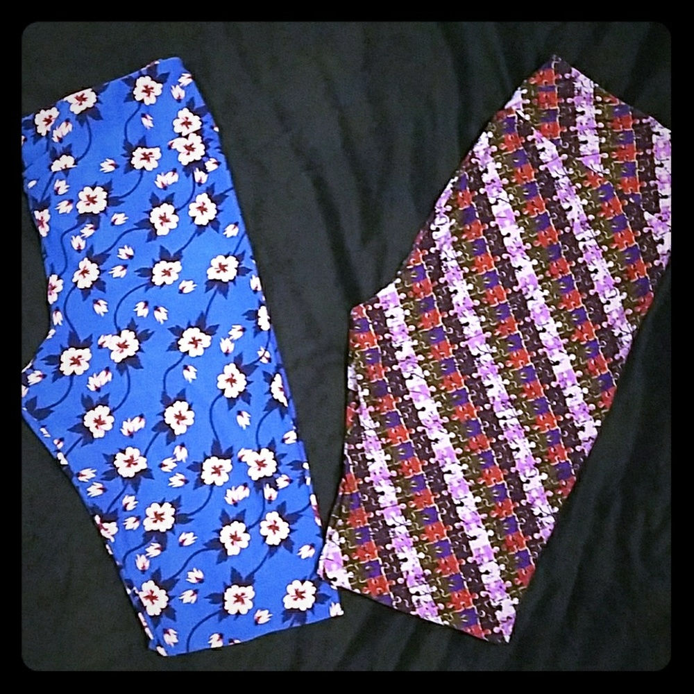 LulaRoe tall & curvy floral leggings